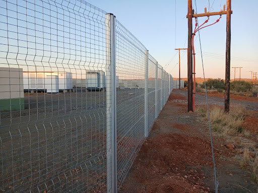 ClearView steel mesh security fence secures the perimeter of large site